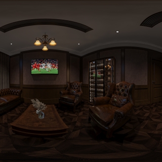 美式雪茄吧二楼大包厢全景2