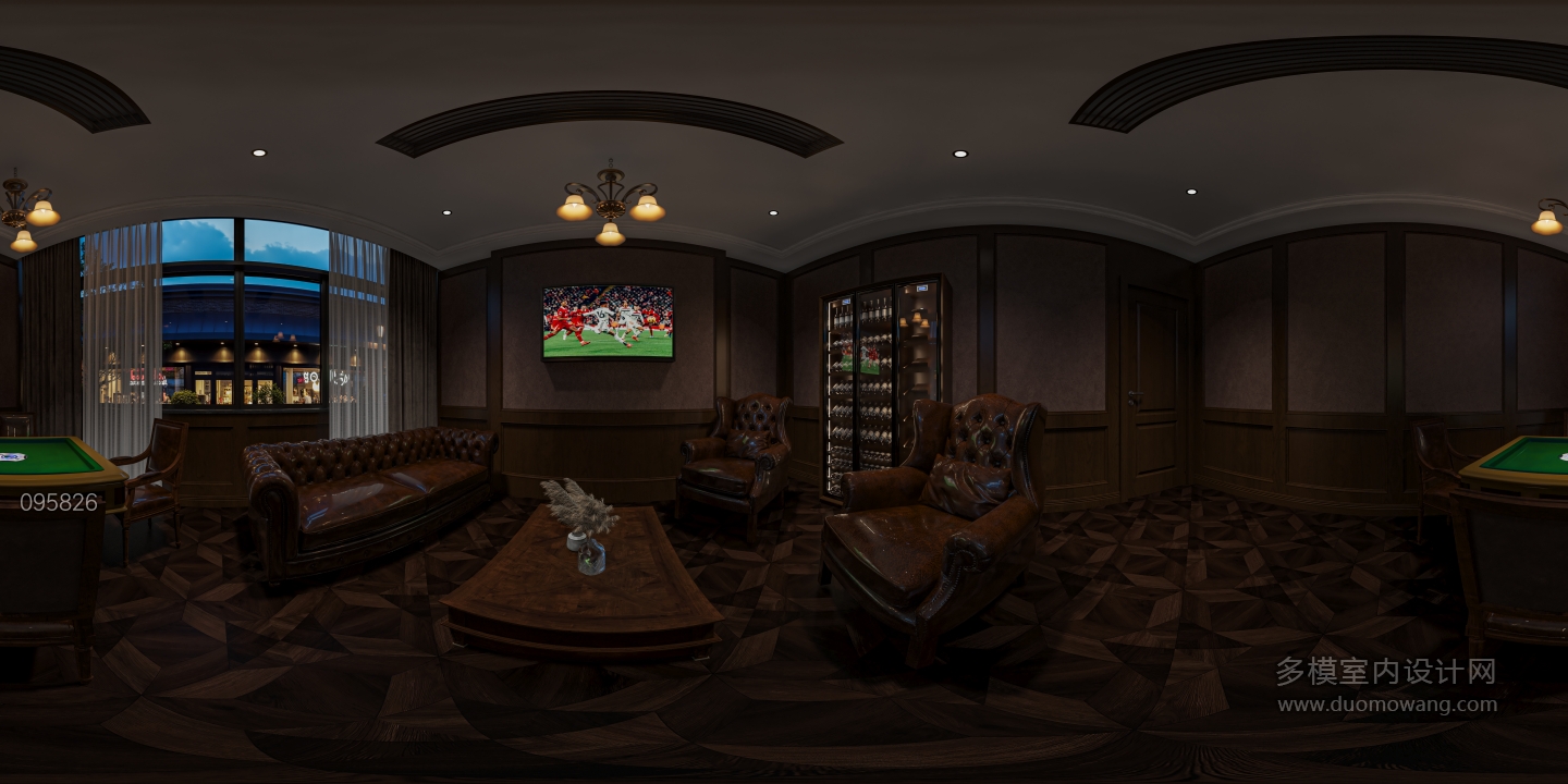 美式雪茄吧二楼大包厢全景2