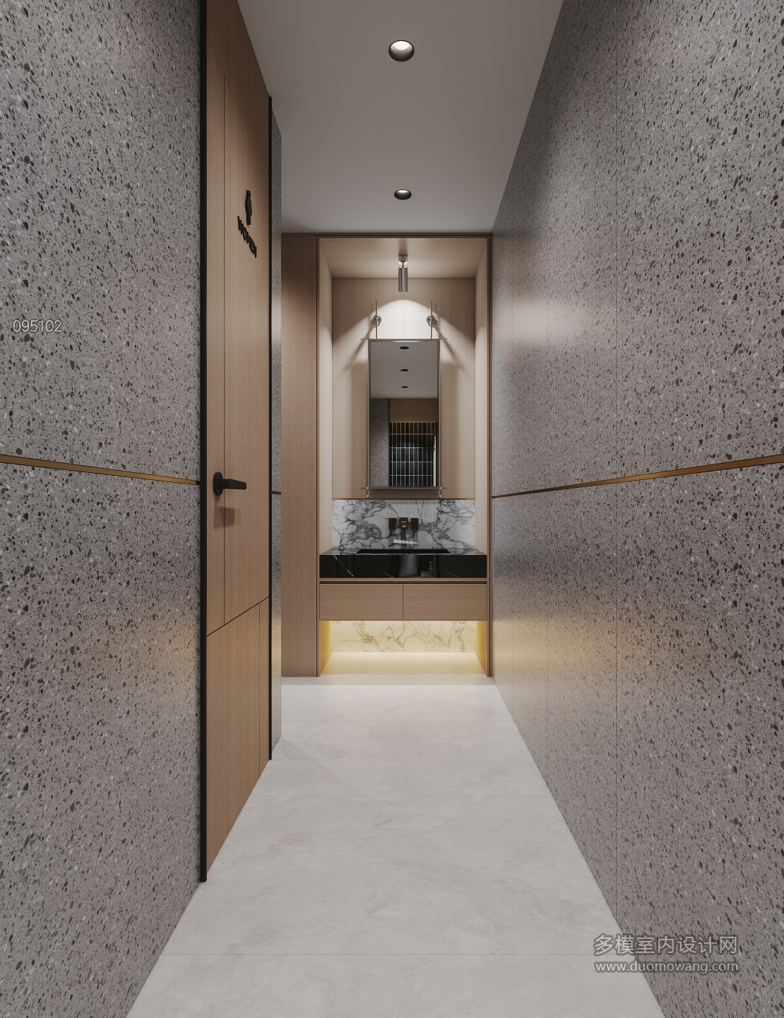 现代会所公共卫生间一