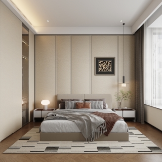 现代轻奢_客卧静态