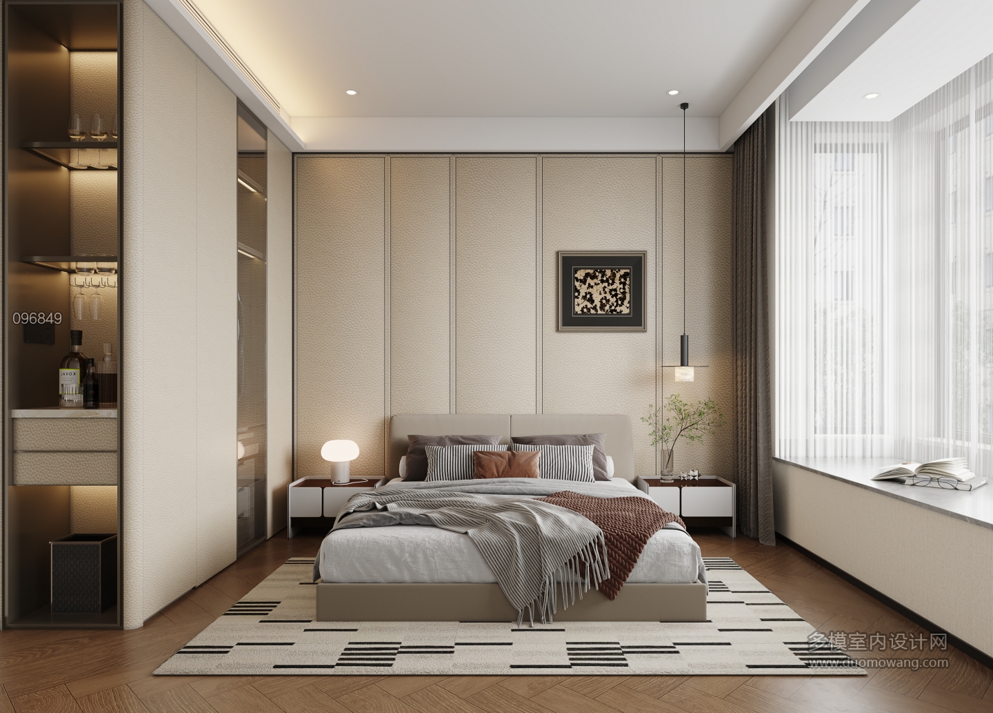 现代轻奢_客卧静态