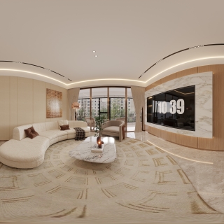 现代客餐厅全景