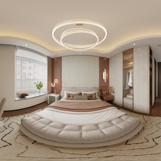 现代轻奢-女孩房全景