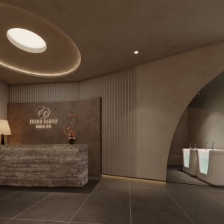 现代美容院前台