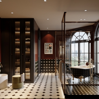 法式复古 2楼卫生间 静态