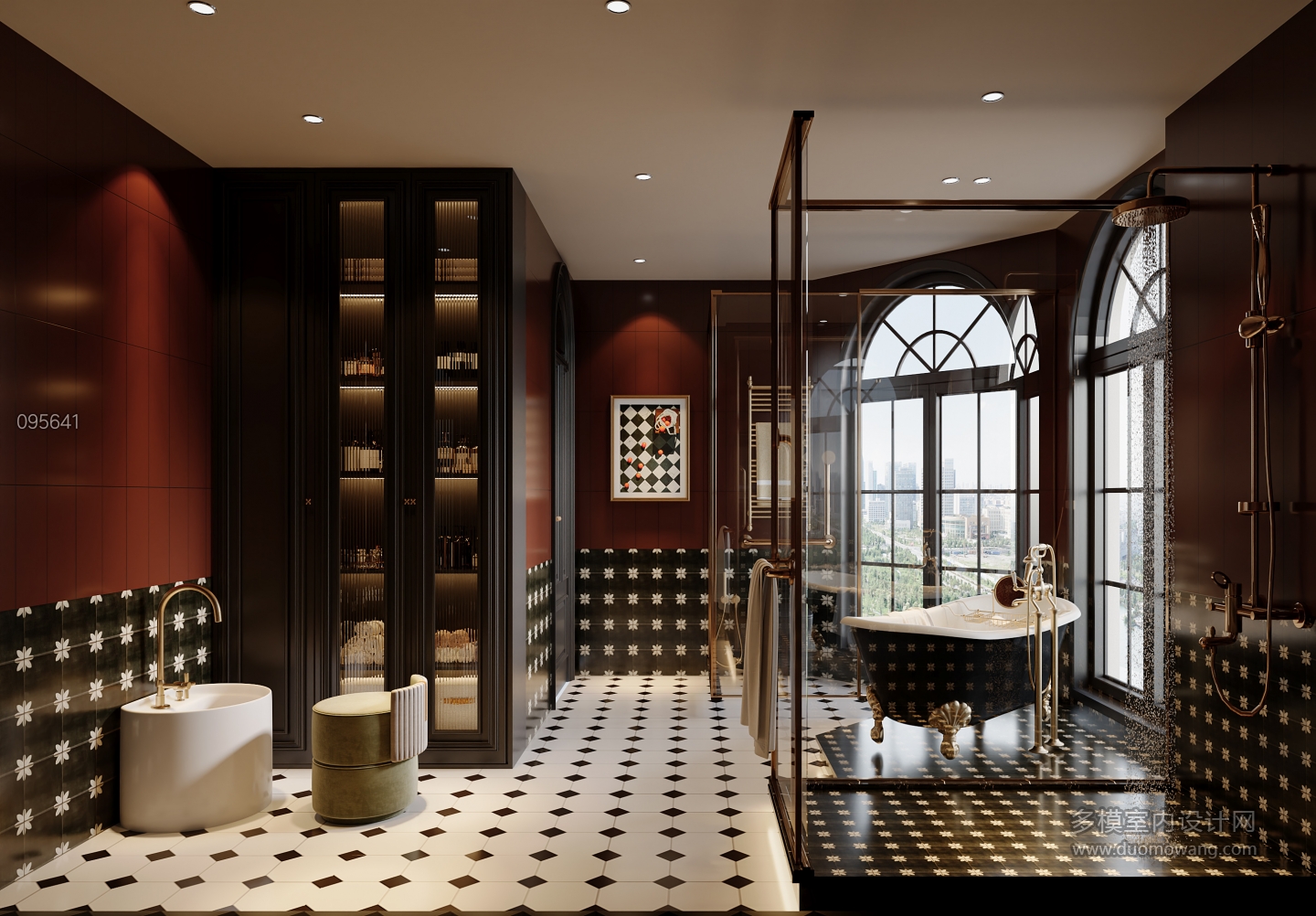 法式复古 2楼卫生间 静态