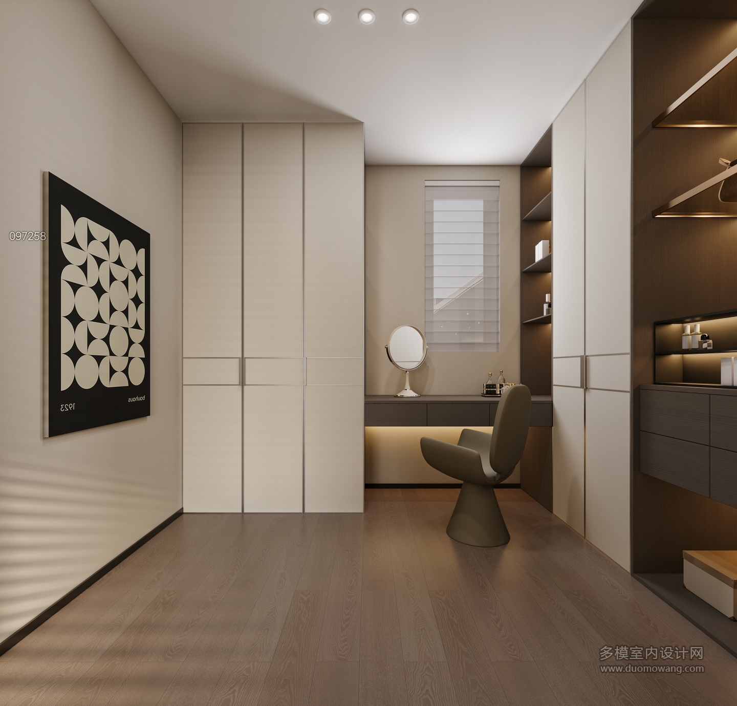 二层意式衣帽间