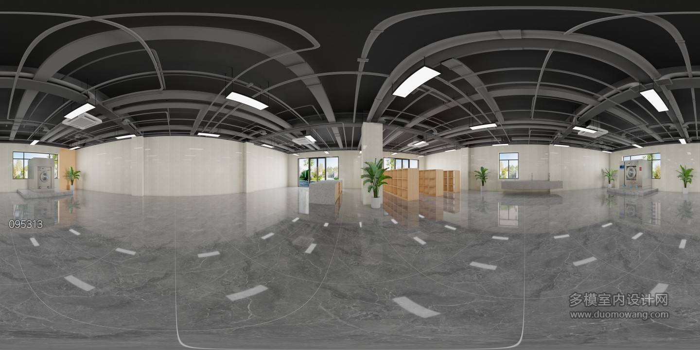 现代洗衣房全景