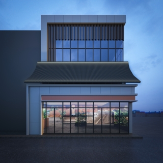 门头方案2夜景透视