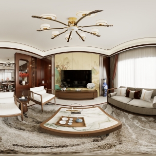 中式-一楼客厅