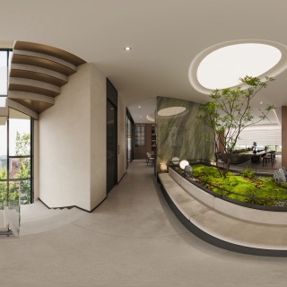 二楼楼梯景观全景