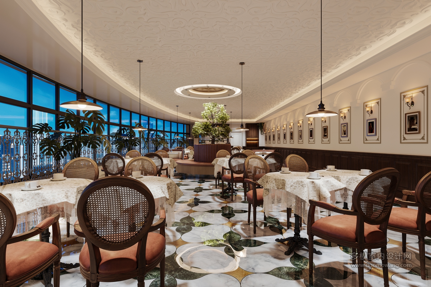 欧式露天餐厅一