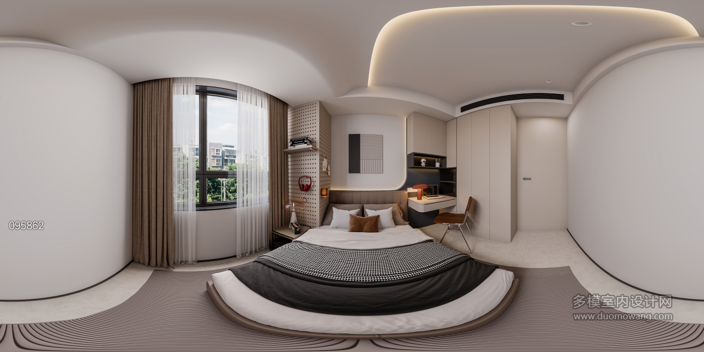 意式_次卧全景