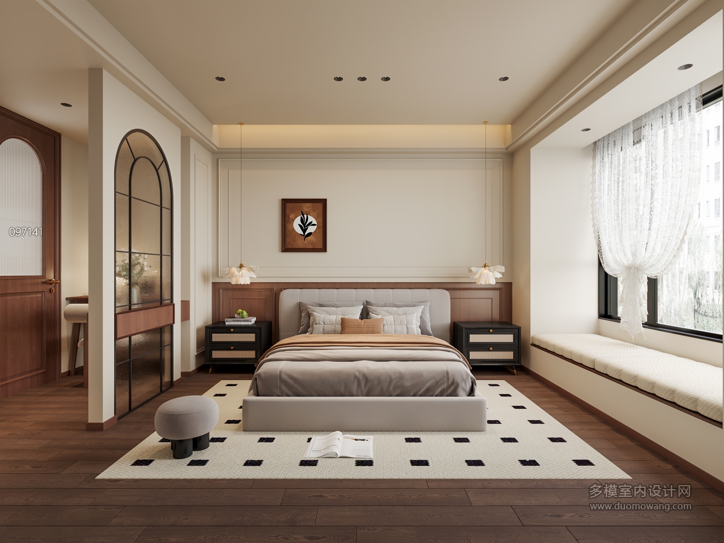 法式中古风主卧室