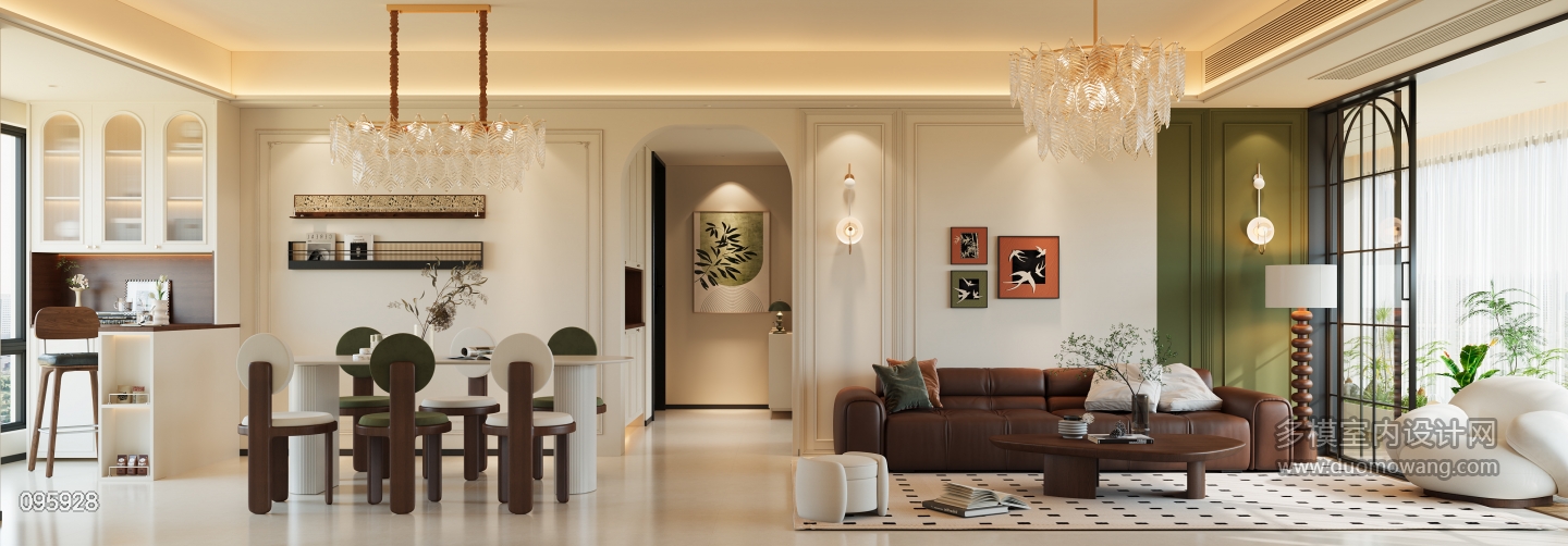 法式沙发背景墙 1