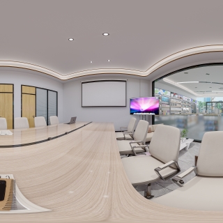 现代展厅会议室360