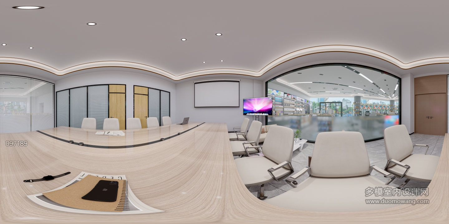 现代展厅会议室360