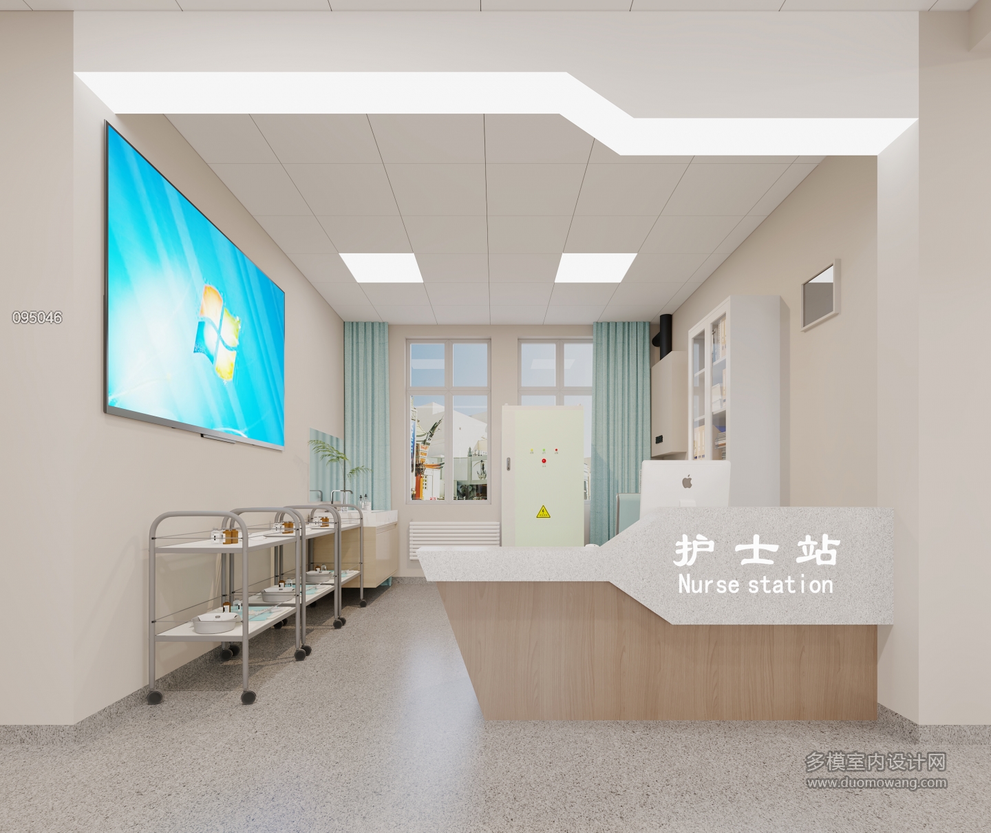 现代护士站特写