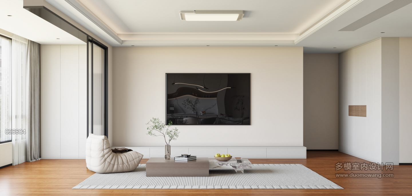 现代客餐厅电视面