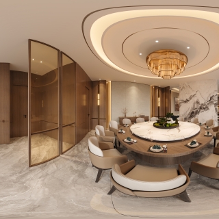 大包厢就餐区全景