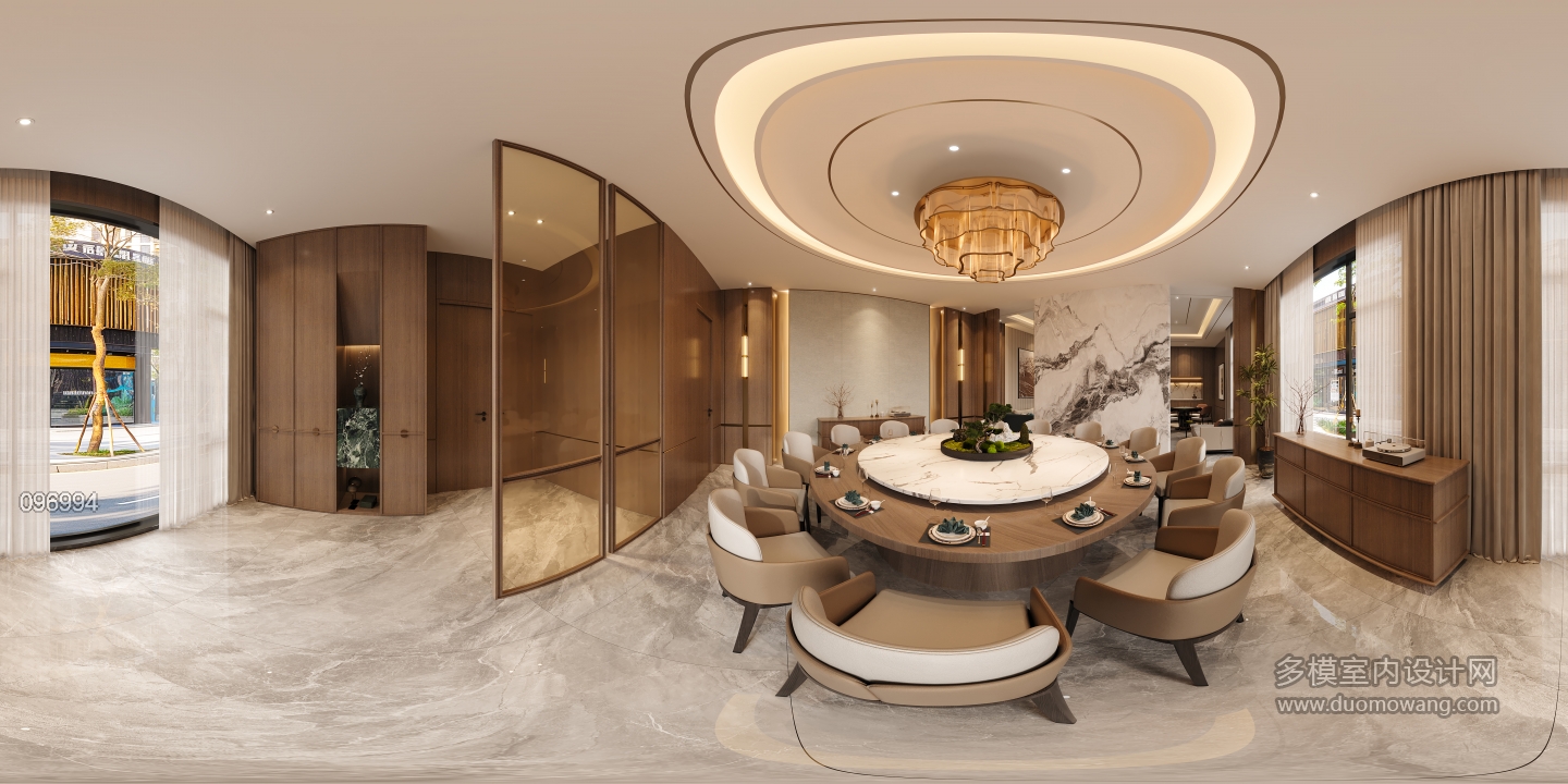 大包厢就餐区全景