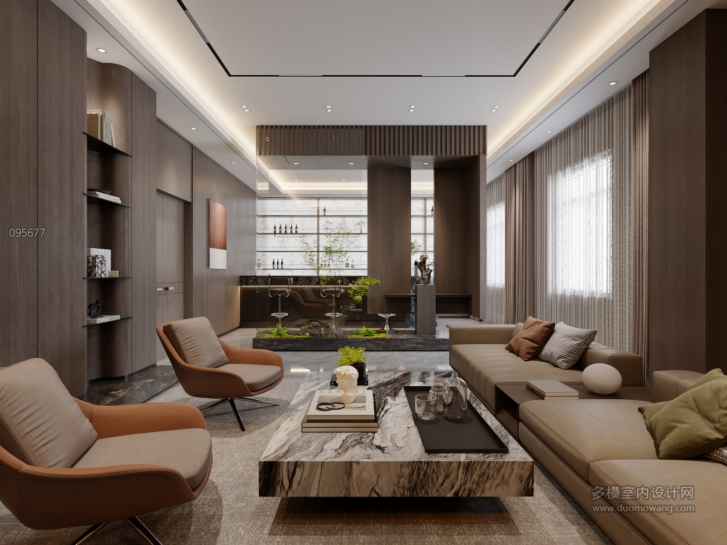 现代休闲会客厅1