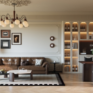 法式沙发背景墙