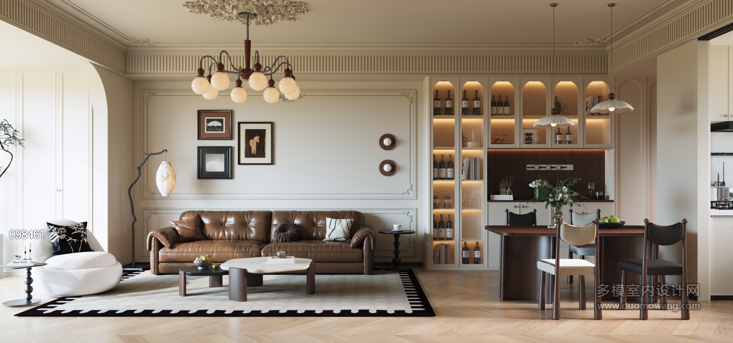 法式沙发背景墙