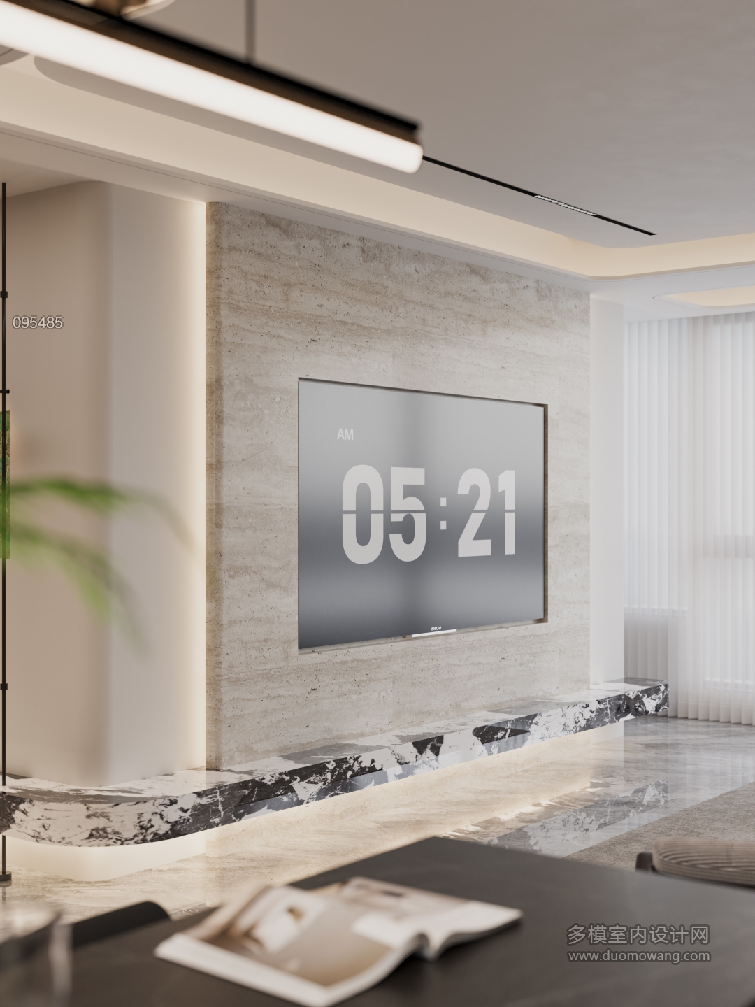 现代电视背景特写