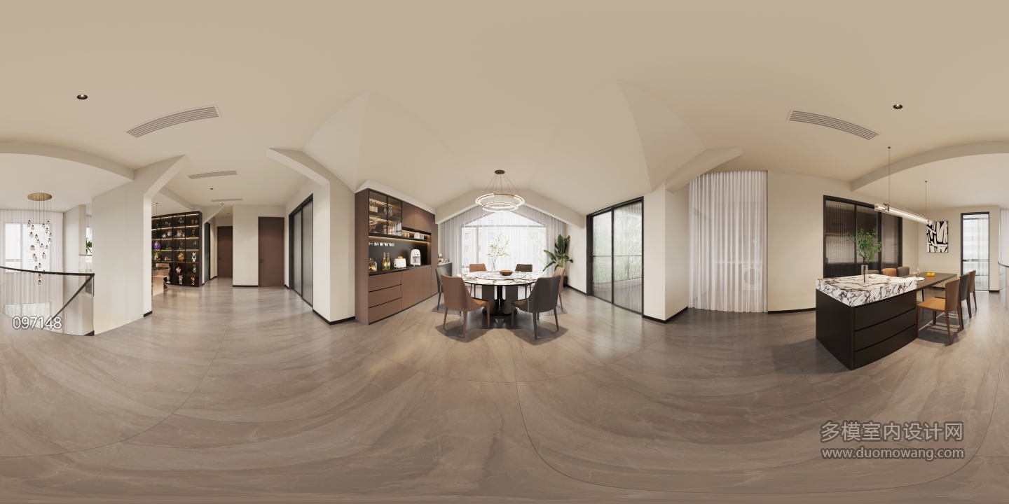 4现代意式客餐厅全景