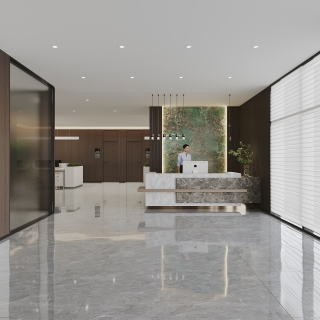 现代办公室前台