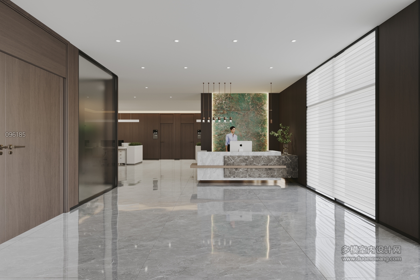 现代办公室前台