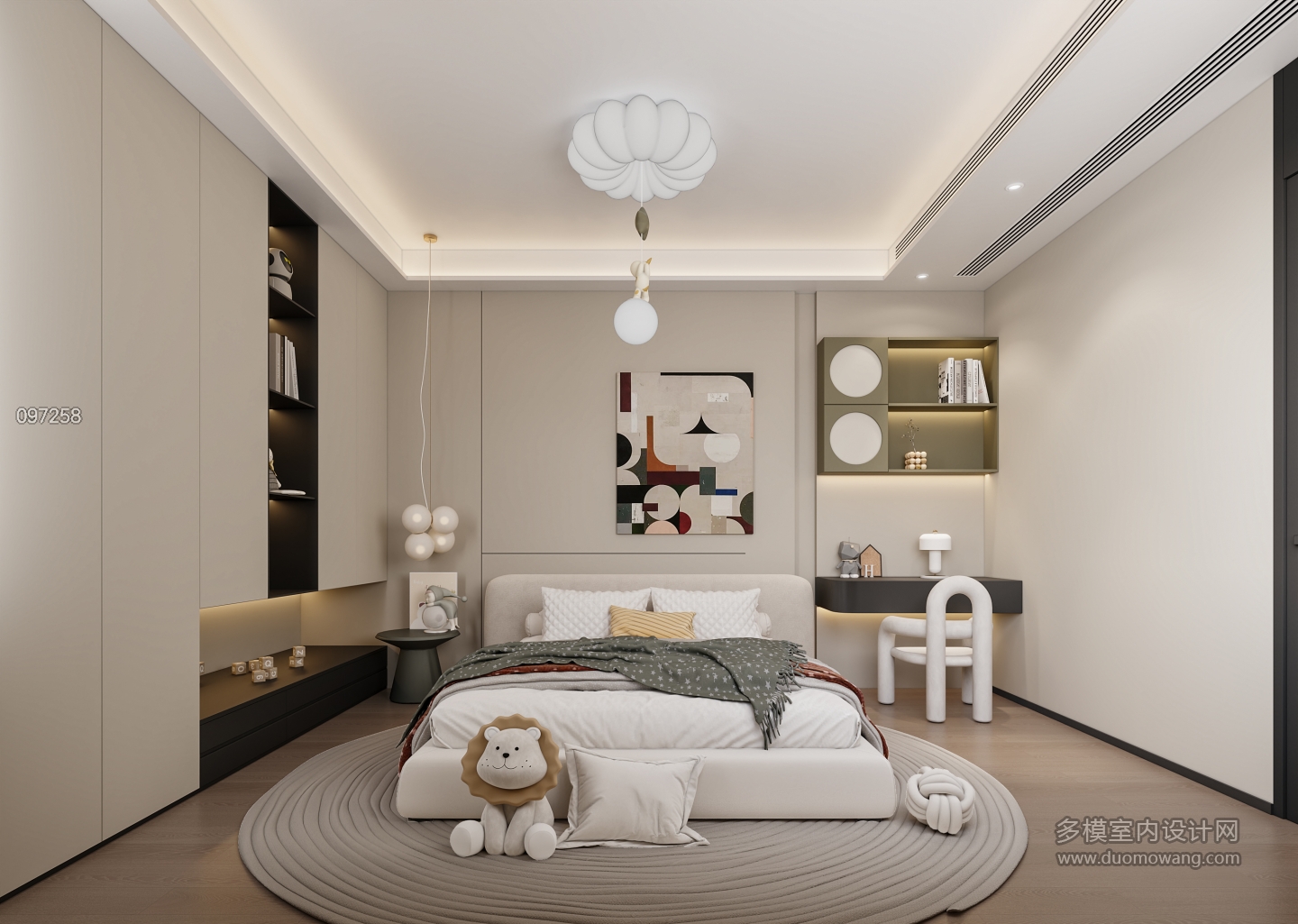 二层意式儿童房