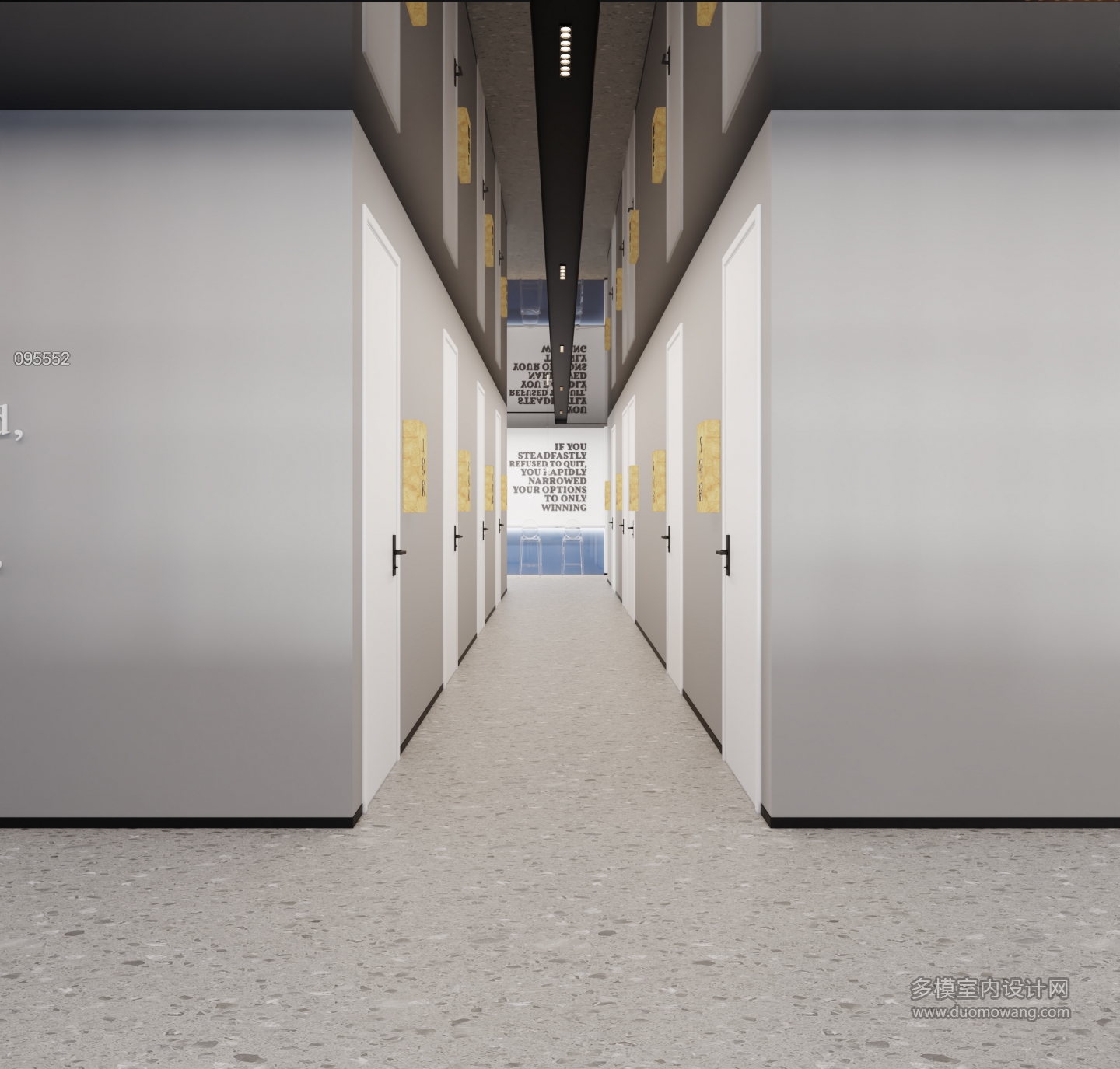 现代直播室过道