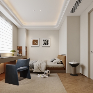 现代轻奢儿童房特写