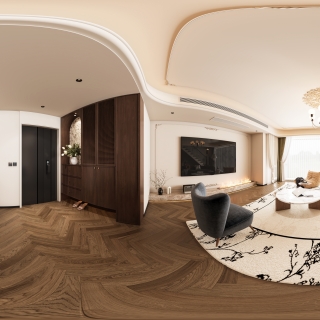 法式复古客餐厅全景