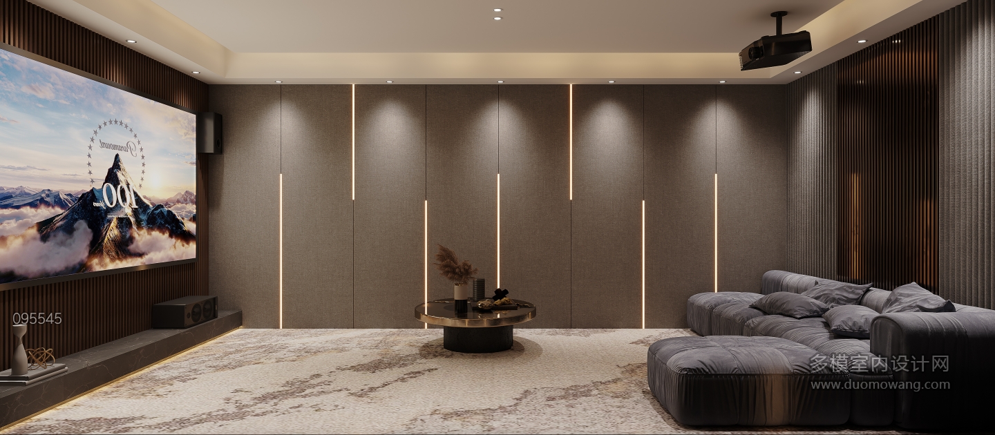 现代影音室特写