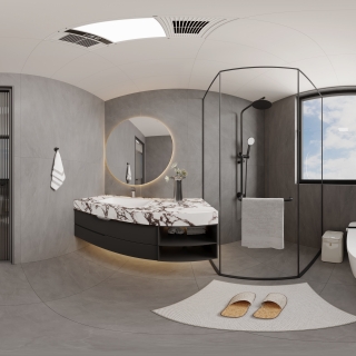 意式极简主卫全景