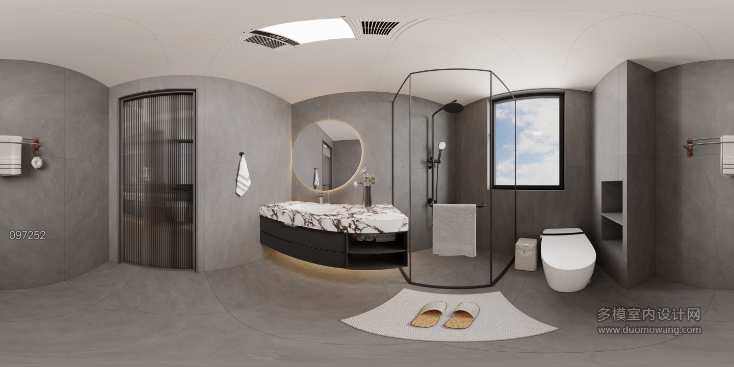 意式极简主卫全景