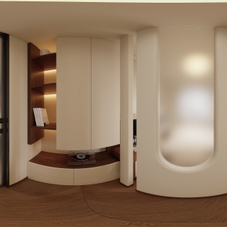 中古风主卧过道360