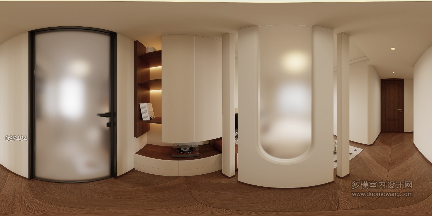 中古风主卧过道360