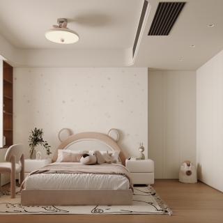 意式极简女儿房