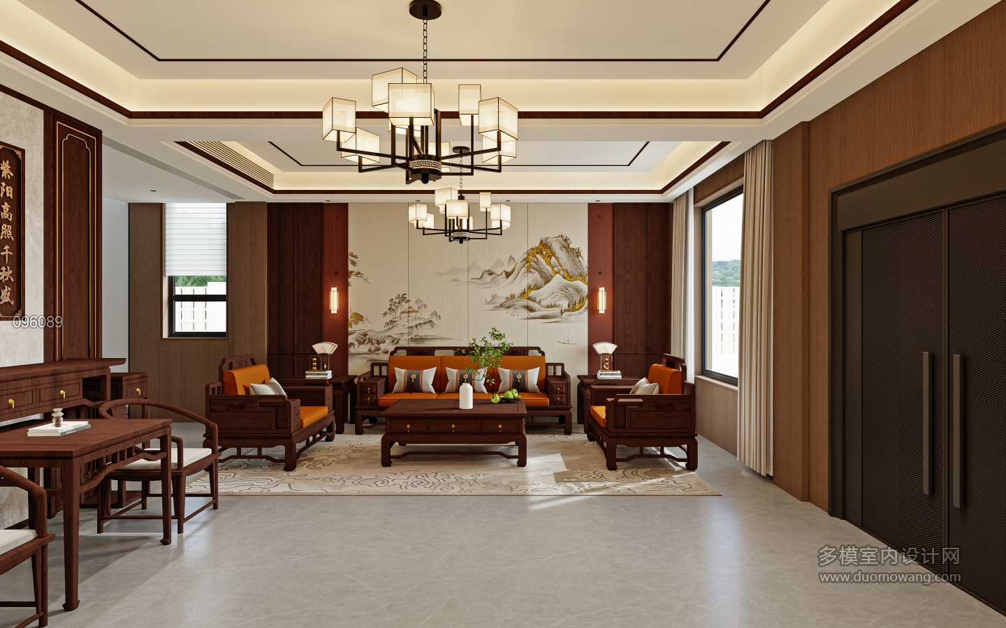 蓬塘熊总新中式别墅314_一层客厅002 拷贝