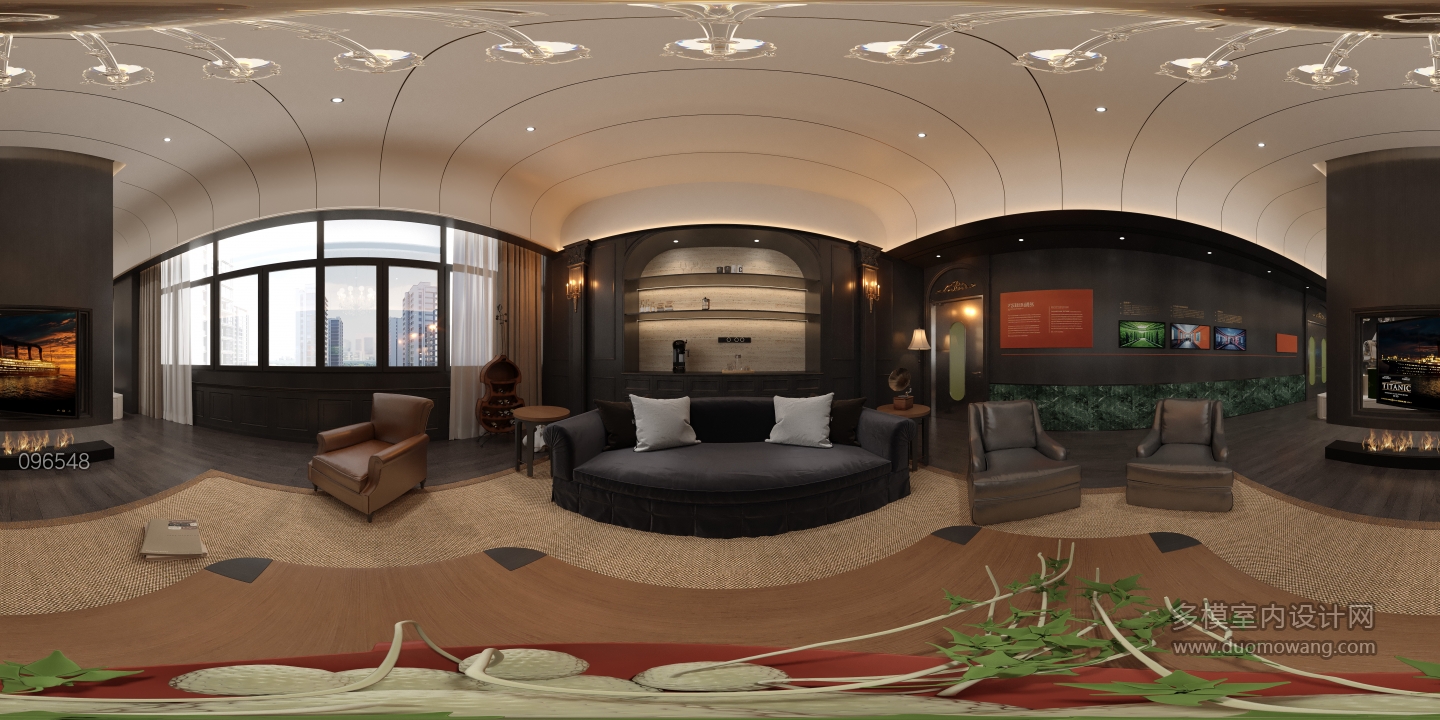 二层休闲区全景