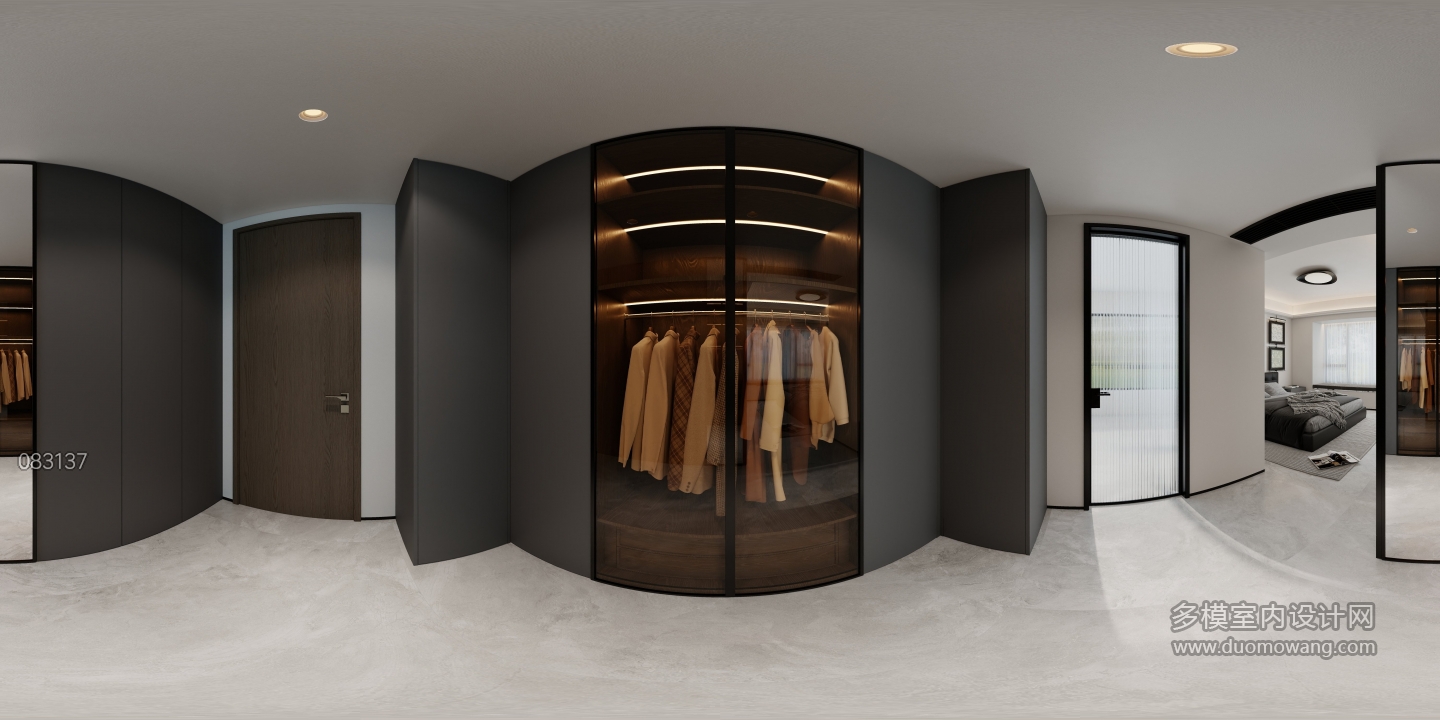 现代主卧衣帽间