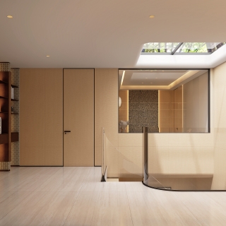 现代负一楼楼道001