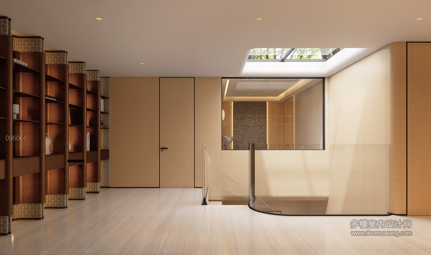 现代负一楼楼道001