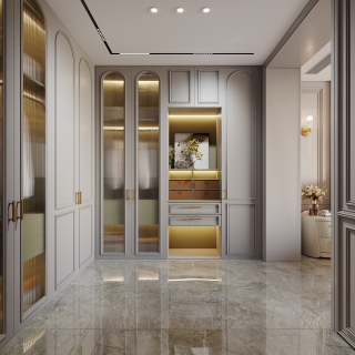 法式三层衣帽间