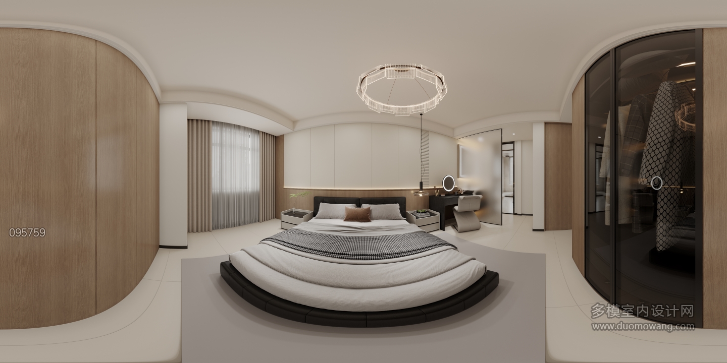 现代-主卧全景