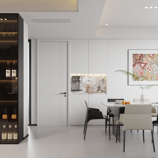 现代极简-餐厅静态